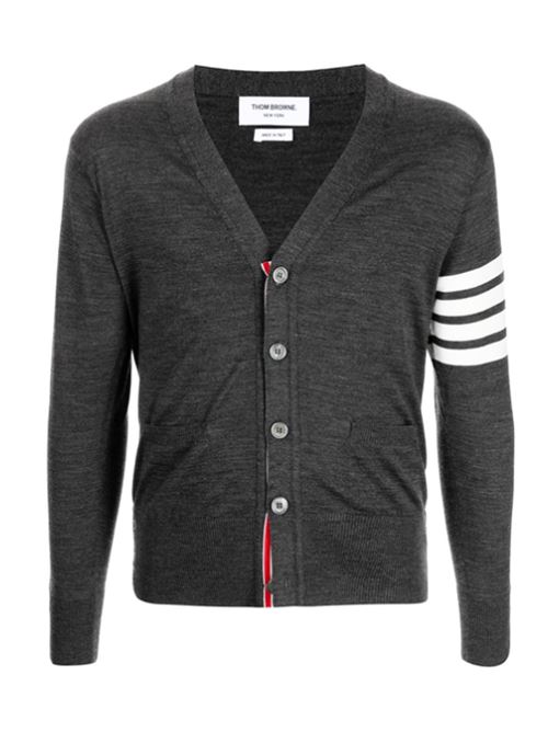 Cardigan con righe sulla manica THOM BROWNE | MKC002AY1014022